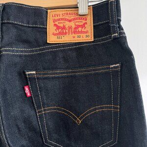 511 Levi's Dark Wash Denim Jeans - W32 L30